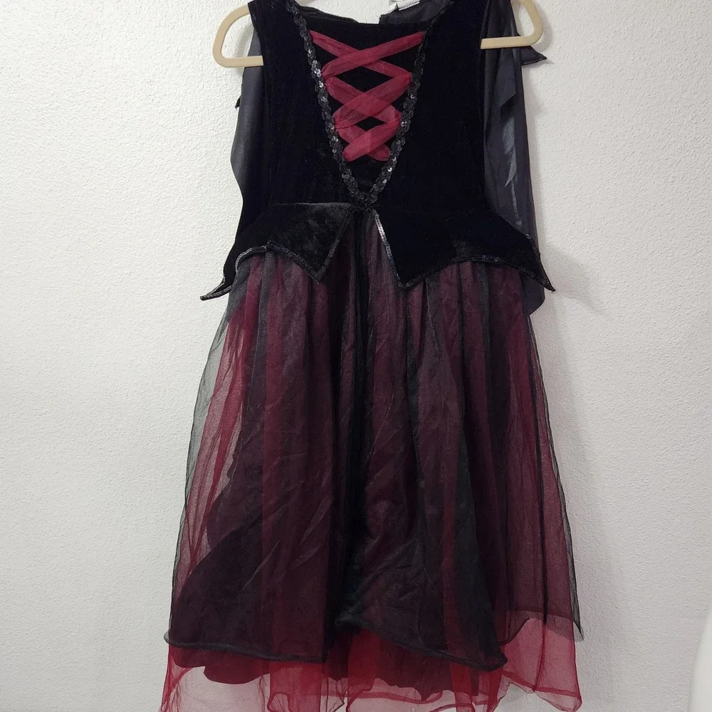 Vampire little‎ girls halloween dress Dracula size Large